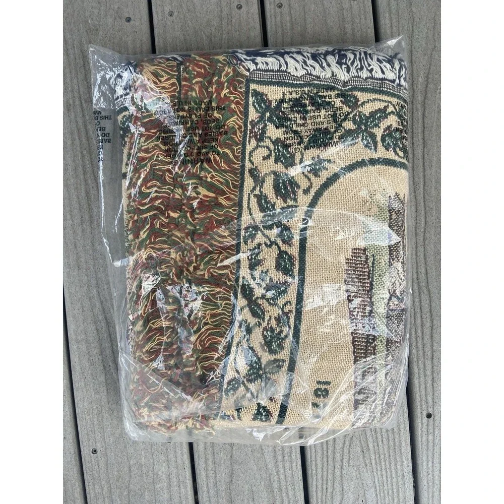 VTG Mill St Design Christian Tapestry Throw Blanket Laurel Run Methodist Church